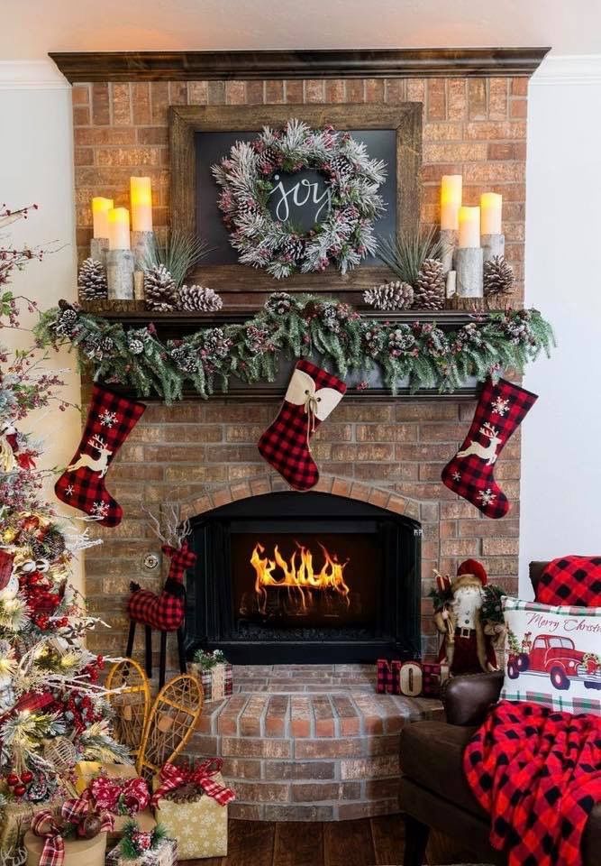 667x960 Christmas Gift Educational - Christmas Fireplace Painting