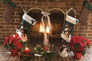 350x235 Faux Painting Techniques To Use On A Brick Fireplace Home Guides - Christmas Fireplace Painting