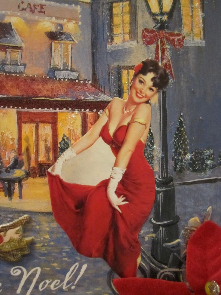 Christmas Girl Painting