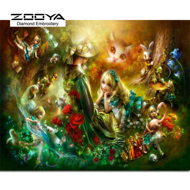 640x640 5d Diy Diamond Painting Girl Diamond Painting Cross Stitch - Christmas Girl Painting