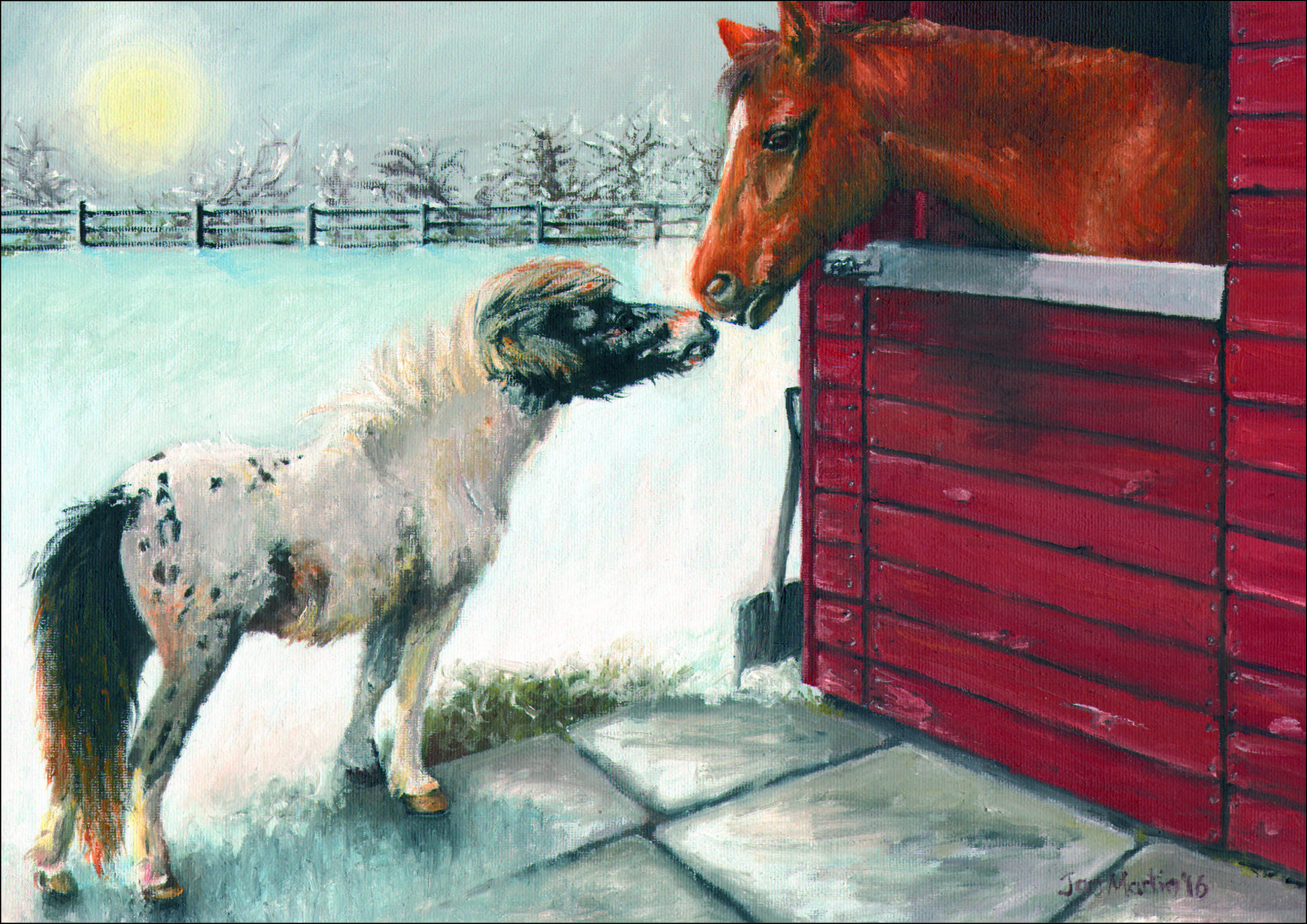 2483x1756 Christmas Is On The Cards The Gaitpost - Christmas Horse Painting