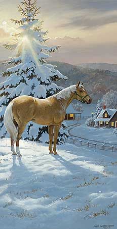 231x450 The World's Catalog Of Ideas - Christmas Horse Painting