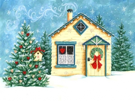 450x337 Christmas Sweet Home - Christmas House Painting