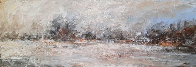 770x266 Saatchi Art Christmas Landscape Painting By W Van De Wege - Christmas Landscape Painting