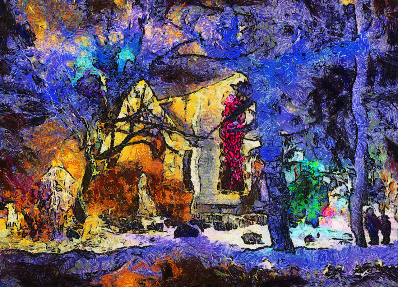 1280x923 Jim Cox Photos Painting Of Christmas Lights - Christmas Lights Painting