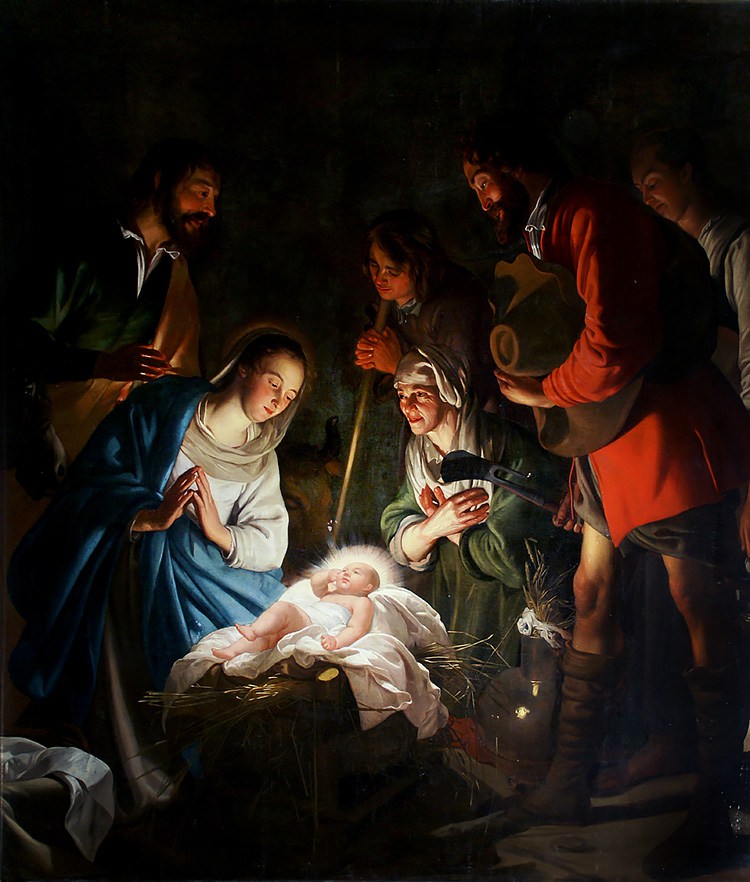 750x882 The Birth Of Jesus In Art 20 Gorgeous Paintings Of The Nativity - Christmas Manger Painting