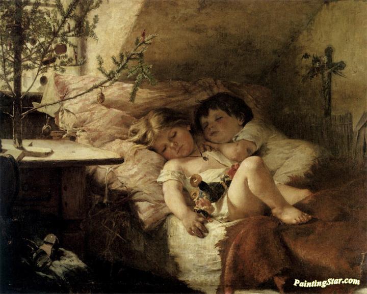 720x578 Christmas Morning Artwork By Agathe Rostel Oil Painting Amp Art - Christmas Morning Painting