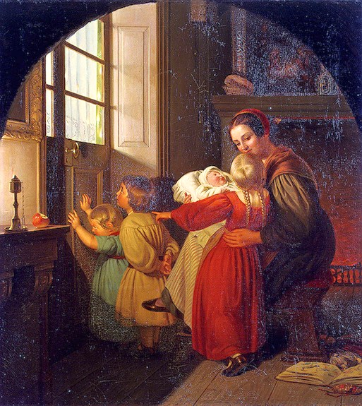 513x575 It's About Time Images Of European Christmas Season Traditions - Christmas Morning Painting