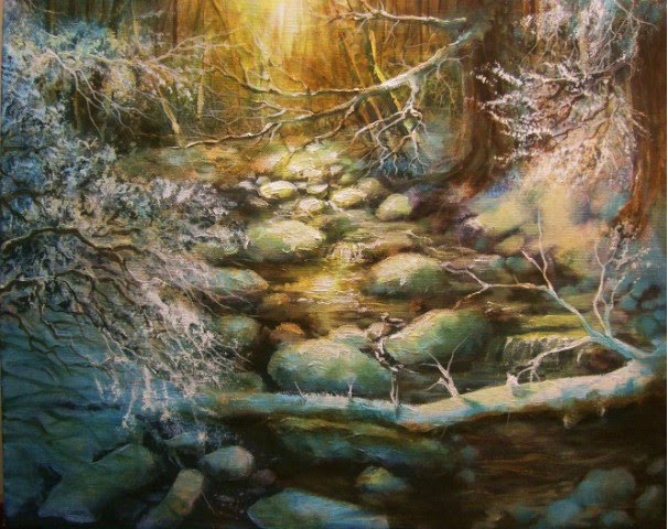 606x480 The Art Of Tom Shropshire December 2010 - Christmas Morning Painting