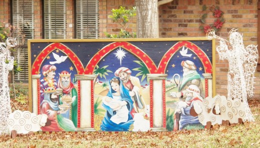 Christmas Nativity Painting