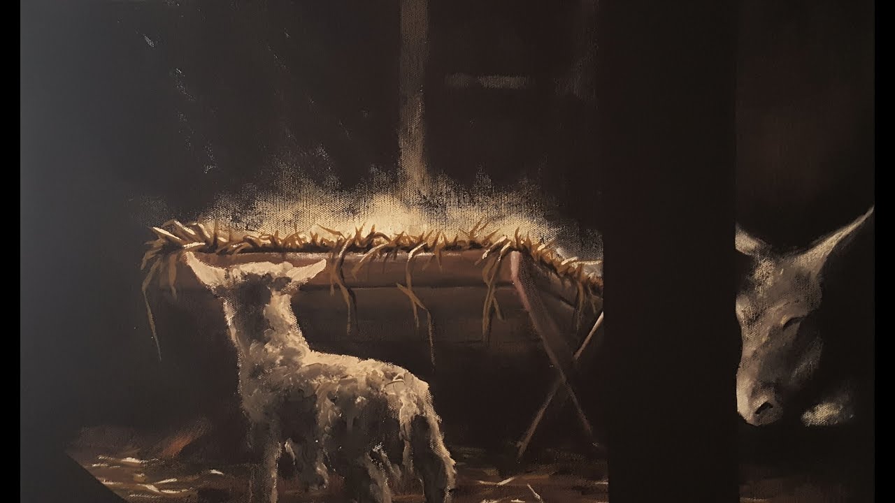 1280x720 Christmas Nativity Timelapse Painting - Christmas Nativity Painting