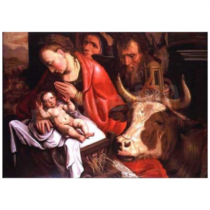 700x700 Christmas Nativity Scene Magnet 1500s Dutch Painting - Christmas Nativity Scene Painting