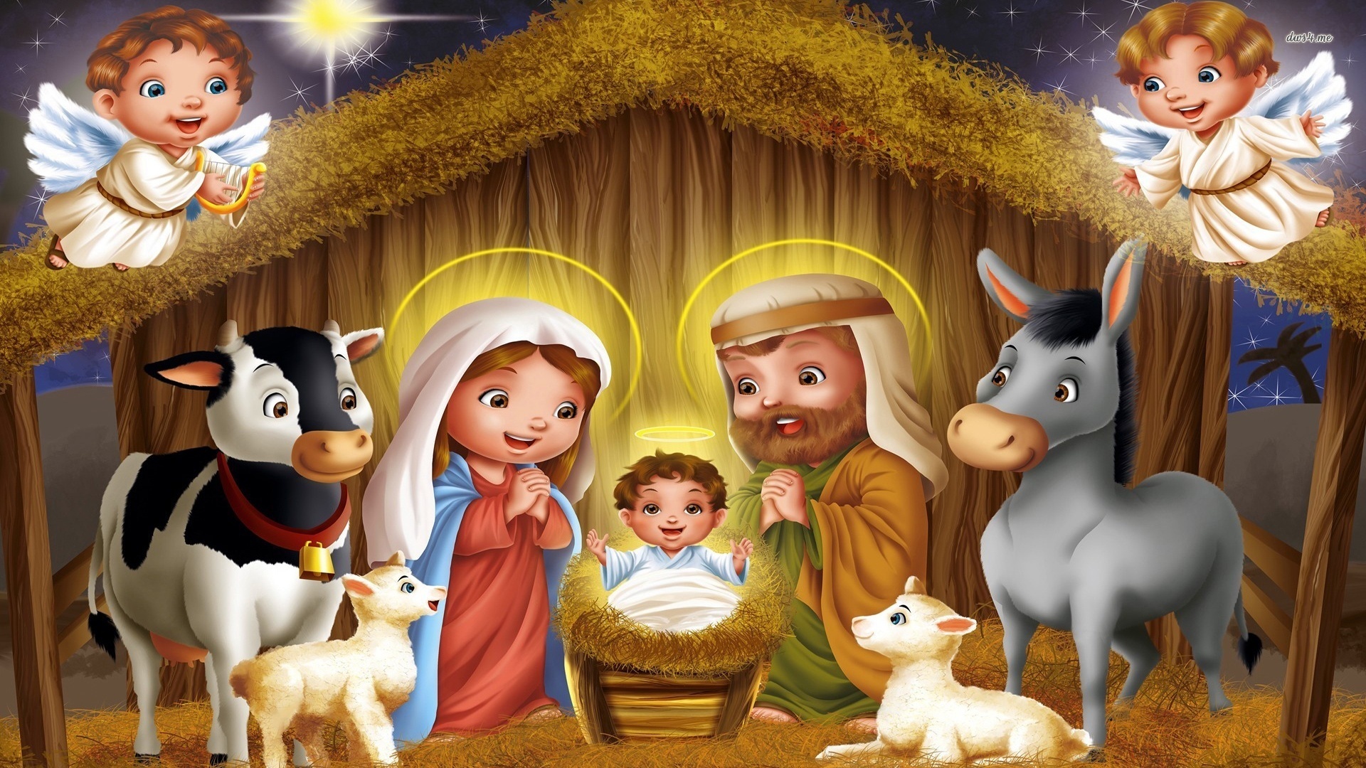 1920x1080 Favourite Christmas Nativity Painting Tes Community - Christmas Nativity Scene Painting