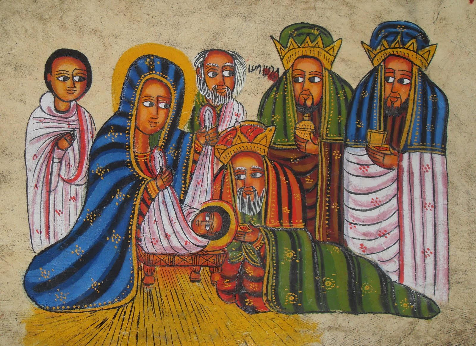 1600x1163 ! Melkam Gena A Merry Ethiopian Christmas! - Christmas Nativity Scene Painting