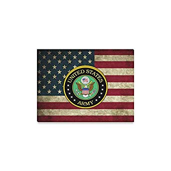 342x342 Christmas Decor Us Army Emblem American Flag Oil - Christmas Ornament Painting On Canvas