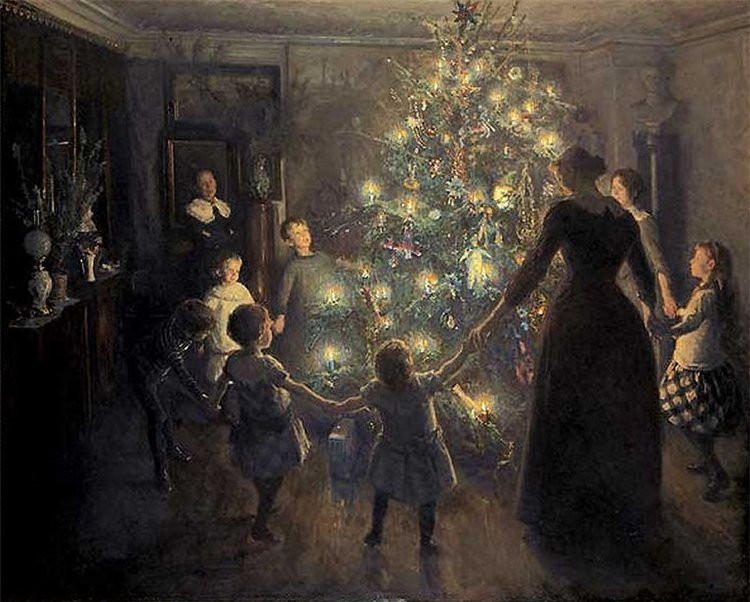 750x602 Filejohansen Viggo - Christmas Painting