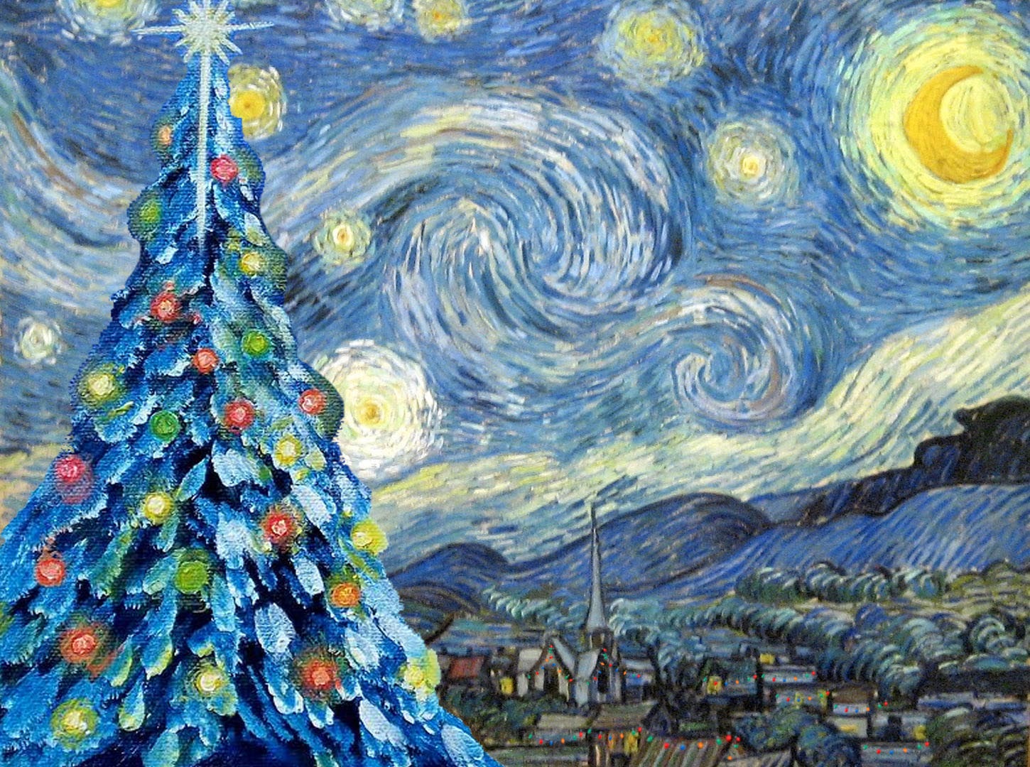 1450x1080 My Art Christmas Painting - Christmas Painting