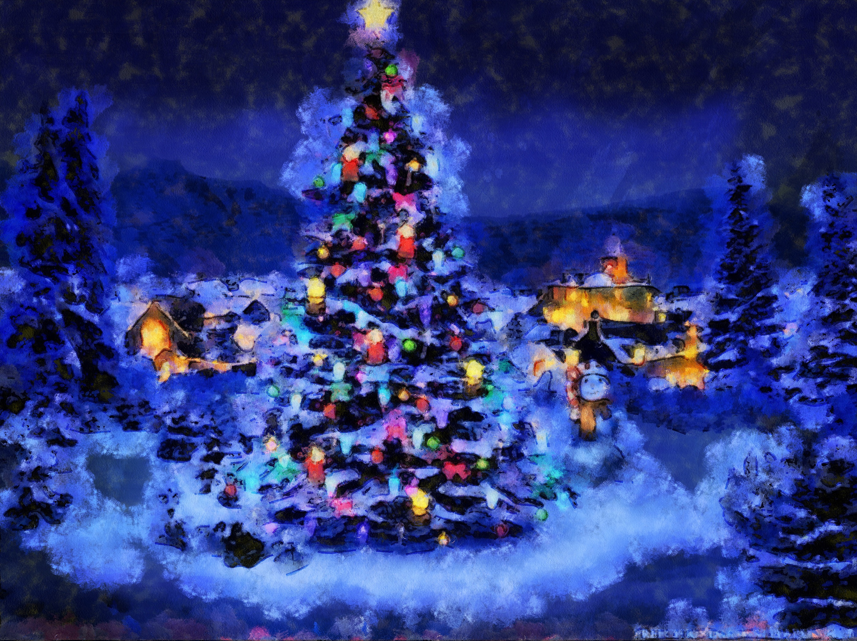2800x2096 My Christmas Paintings - Christmas Painting