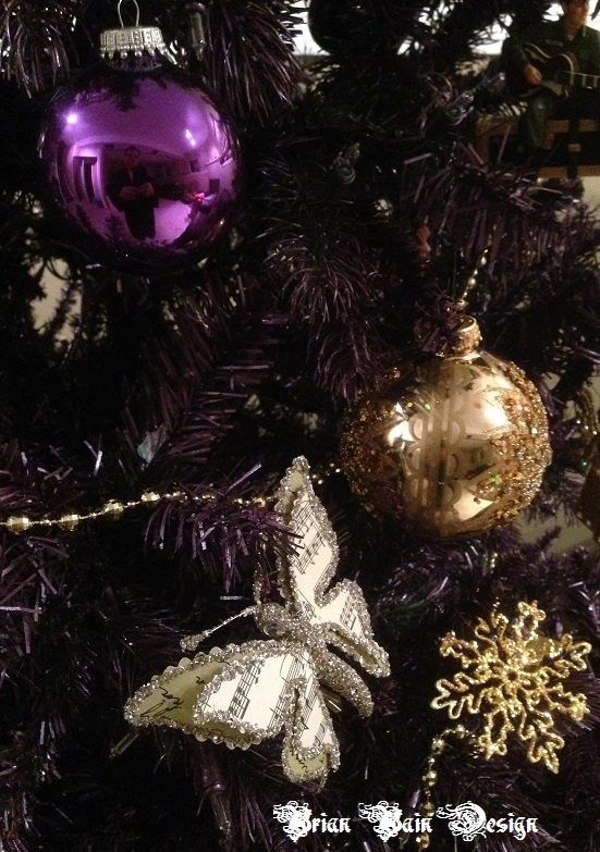 551x783 Painting A Artificial Christmas Tree Purple 5 Steps - Christmas Painting