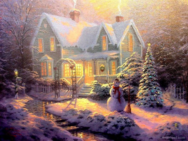 660x495 Christmas Paintings 15 - Christmas Painting