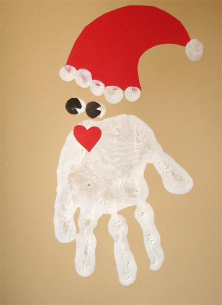 450x618 Drawing Kids. Painting With A Palm - Christmas Painting For Children
