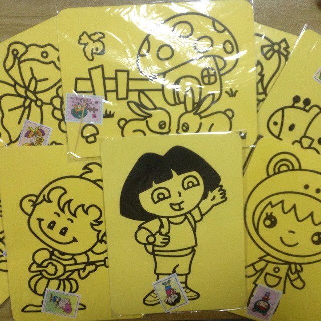 640x640 Free Shipping 20pcs Lot Random Mix 15x20cm Children Painting - Christmas Painting For Children