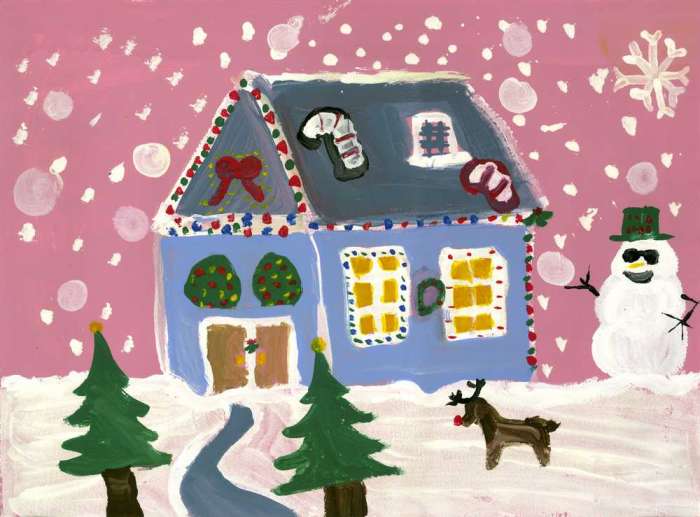 700x517 Keiara Last Name Allowed Grace Cover Christmas - Christmas Painting For Children