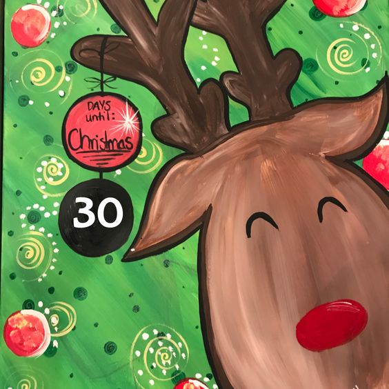 564x564 Drop Your Kids Off Paint Day! Count Down To Christmas Painting - Christmas Painting For Kids