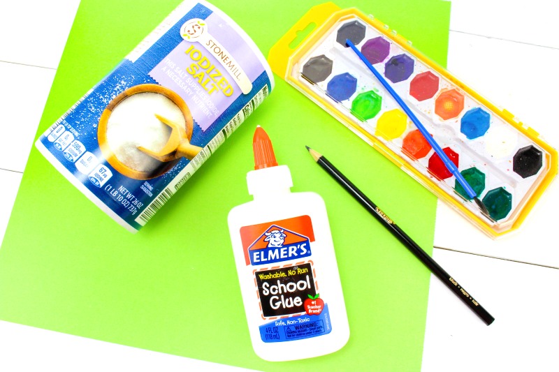 800x533 How To Make Christmas Salt Painting With Kids - Christmas Painting For Kids