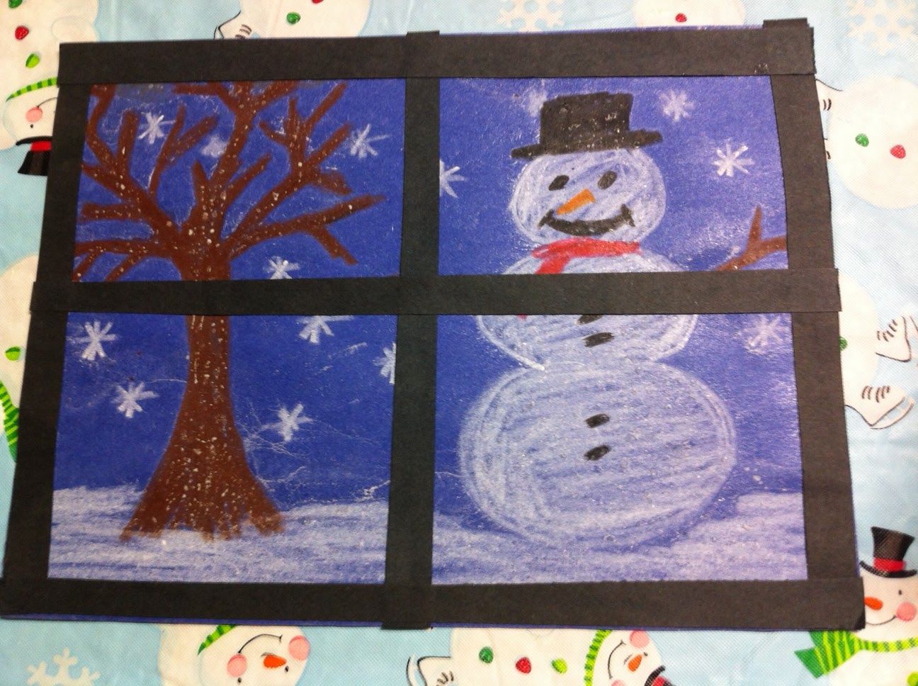 1296x968 Christmas Painting Ideas For Kindergarten Winter Art Projects - Christmas Painting For Kindergarten