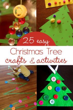 285x428 25 Easy Christmas Crafts For Kids To Make Hands On As We Grow - Christmas Painting For Toddlers