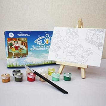 355x355 Christmas Painting Master Paint By Numbers - Christmas Painting Games