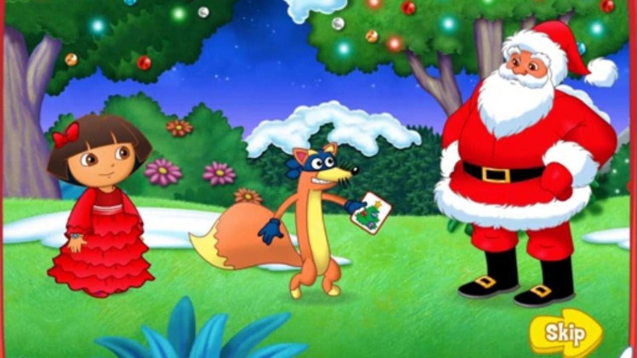 1280x720 Dora Painting Games Dora Christmas Coloring Pages 2016 - Christmas Painting Games
