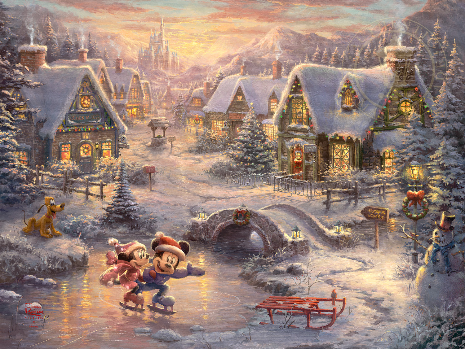 1500x1127 Christmas The Thomas Kinkade Company - Christmas Painting Games
