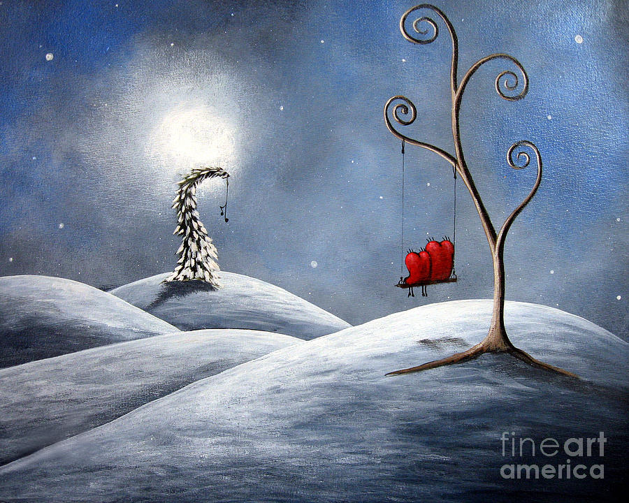 900x720 All We Need For Christmas By Shawna Erback Painting By Artisan Parlour - Christmas Painting Images
