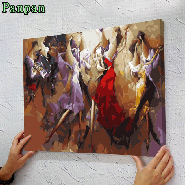 640x640 Modern Abstract Hand Painted Canvas Oil Painting Coloring By - Christmas Painting On Canvas