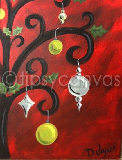 Christmas Painting On Canvas At Paintingvalley.com 