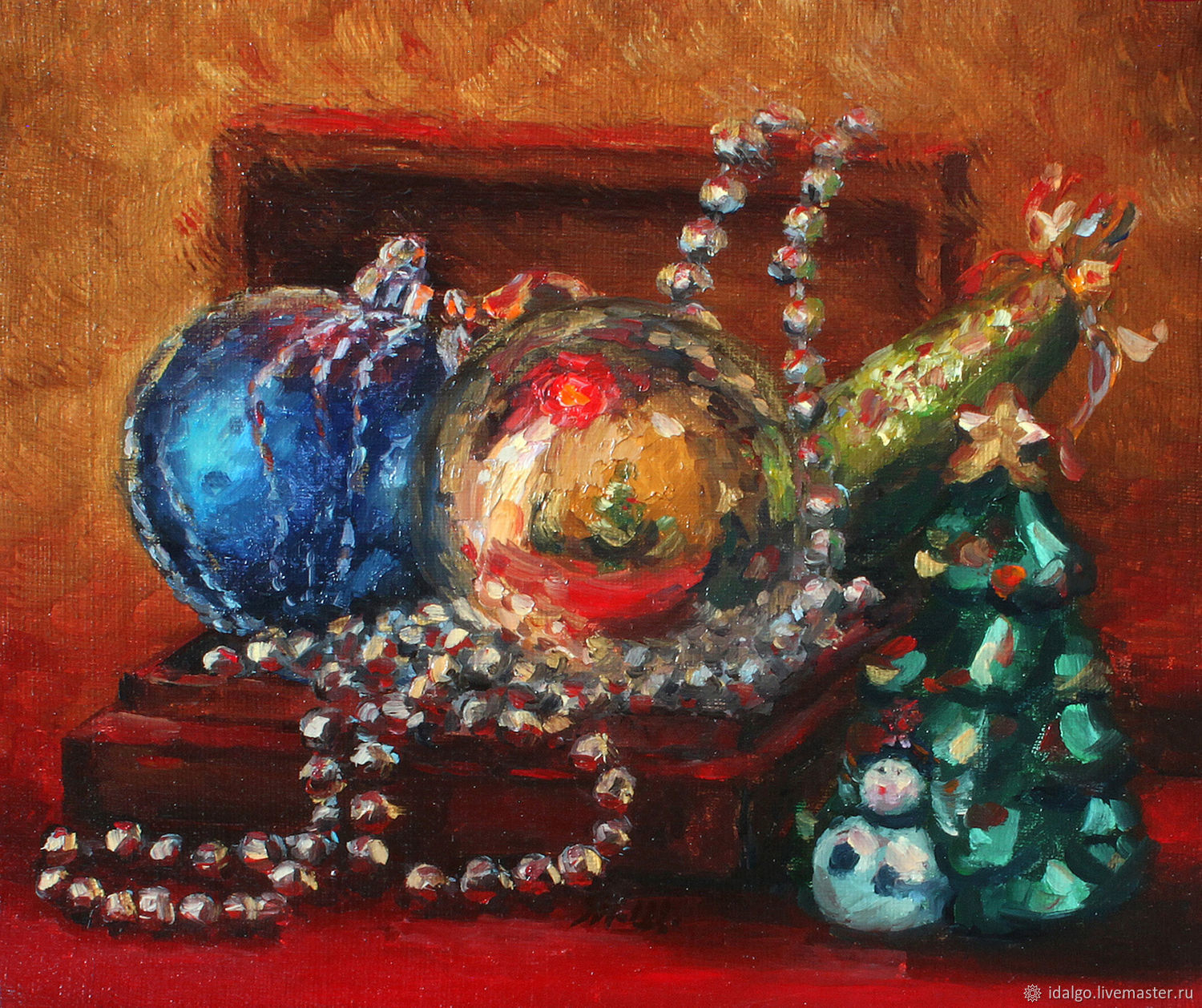 1500x1258 Christmas Still Life Paintings Oil Painting Christmas Treasures - Christmas Painting Online
