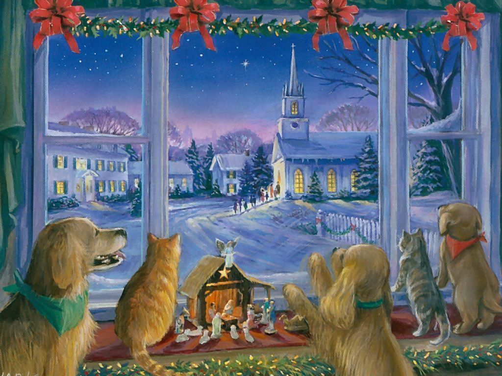 1024x768 Drawing Amp Painting Christmas Walls, Picture Nr. 39605 - Christmas Painting Pictures