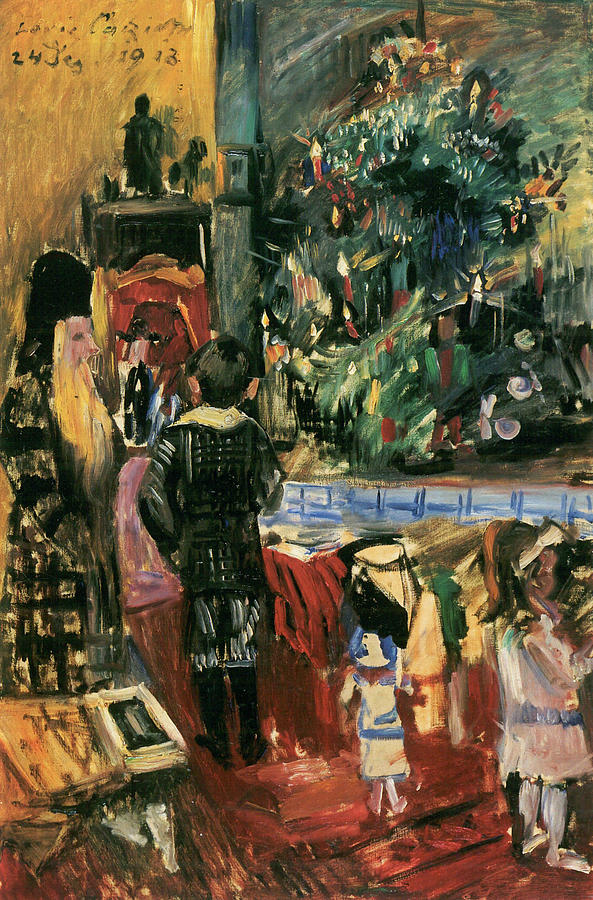 593x900 Christmas Present Painting By Lovis Corinth - Christmas Present Painting