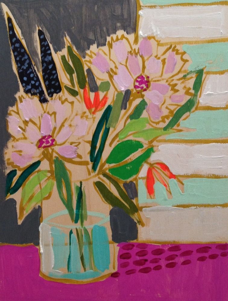 756x1000 My Christmas Present! Lulie Wallace Art 9x12 Flowers - Christmas Present Painting