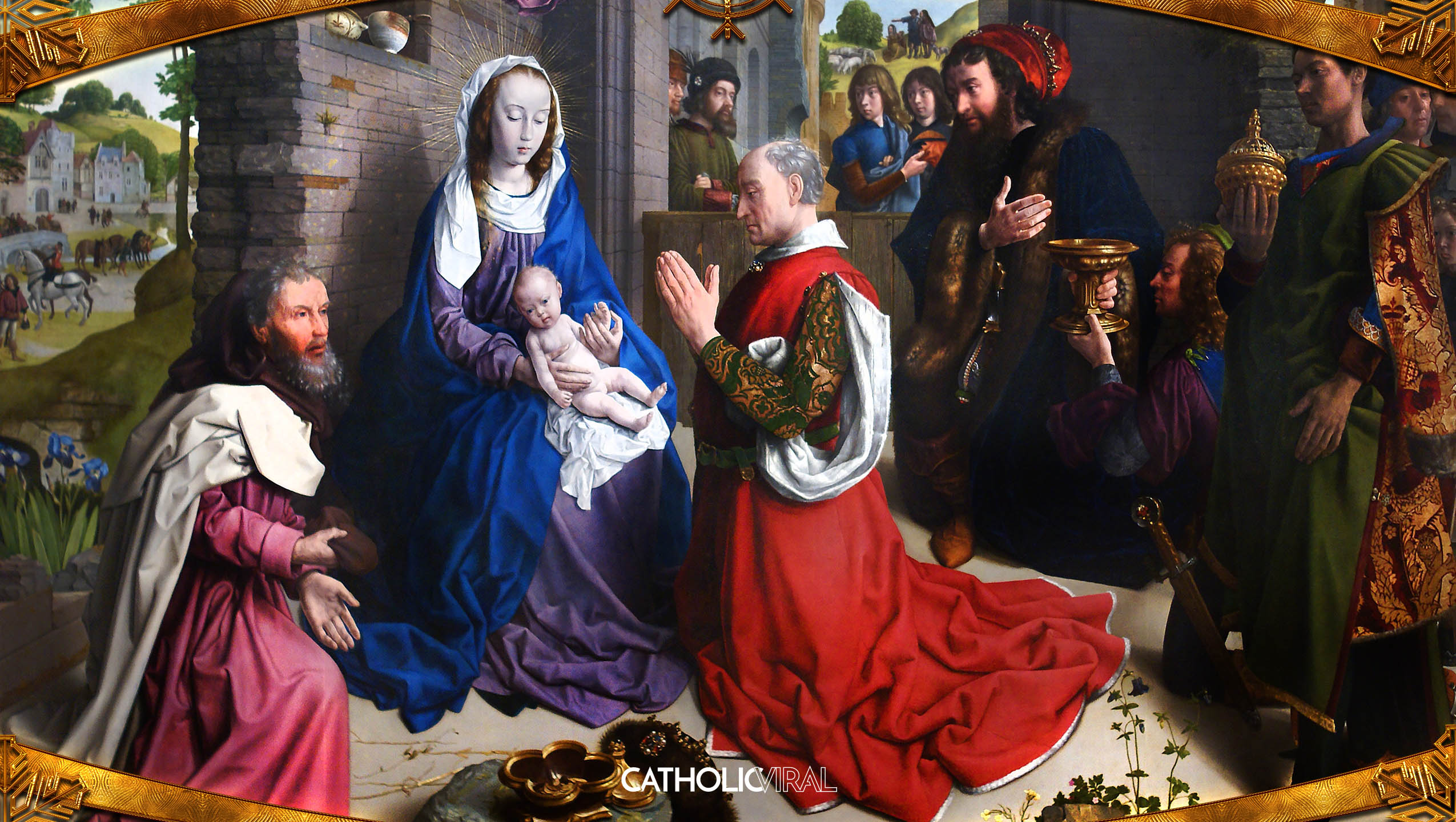 2550x1440 18 Gorgeous Classical Paintings Of The Nativity Hd Christmas - Christmas Religious Painting