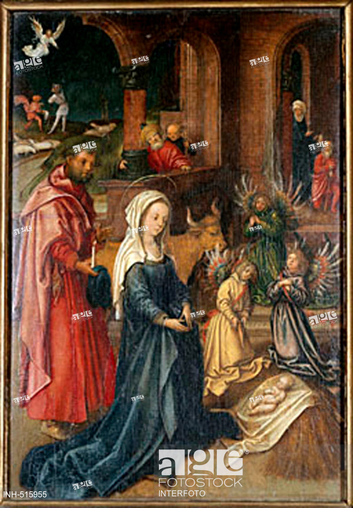 700x1006 Fine Arts, Religious Art, Jesus Christ, Birth, - Christmas Religious Painting