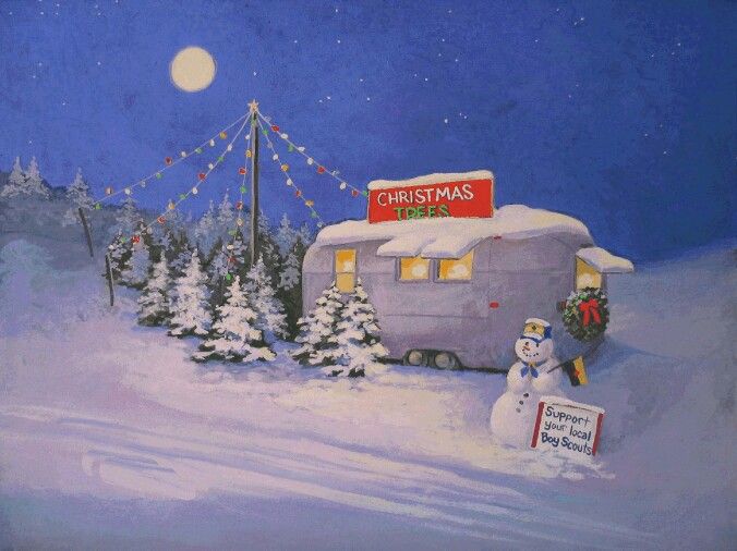 676x506 Christmas Scene Painting Projects To Try Christmas - Christmas Scene Painting