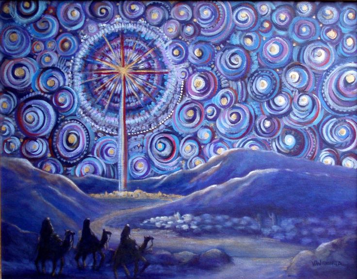 736x575 Inter Generational Advent Activities - Christmas Star Painting