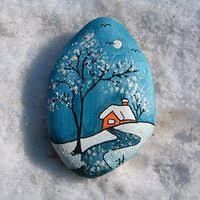200x200 Image Result For Christmas Themed Painted Rocks Painted Rocks - Christmas Themed Painting