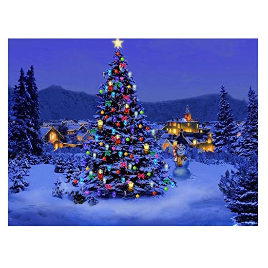 Christmas Tree Painting at PaintingValley.com | Explore collection of ...