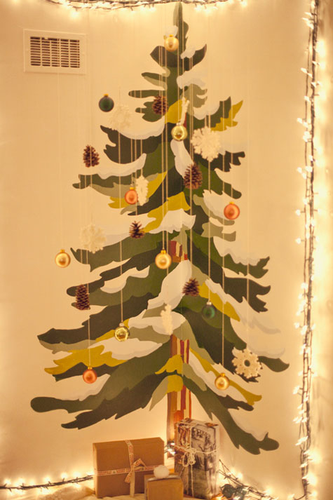 475x713 Wall Painted Christmas Tree Pictures, Photos, And Images - Christmas Tree Painting