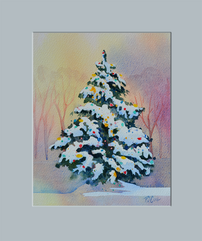 650x777 Christmas Tree Painting - Christmas Tree Painting