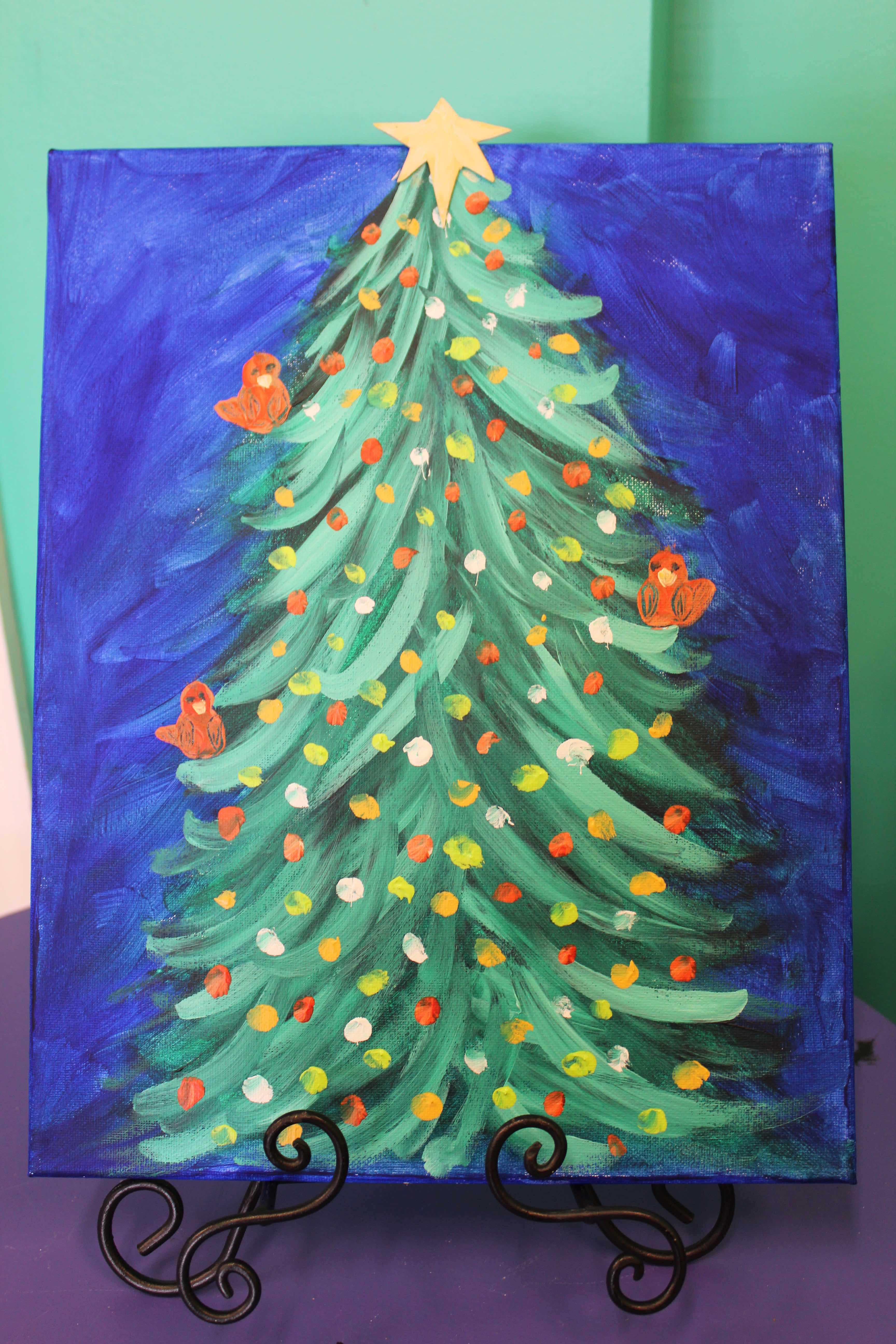 Christmas Tree Painting For Kids at PaintingValley.com | Explore ...